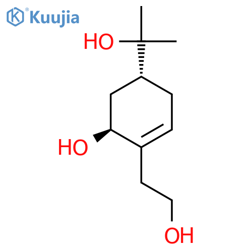 1-Cyclohexene-1-ethanol,6-hydroxy-4-(1-hydroxy-1-methylethyl)-, (4R,6S)- structure