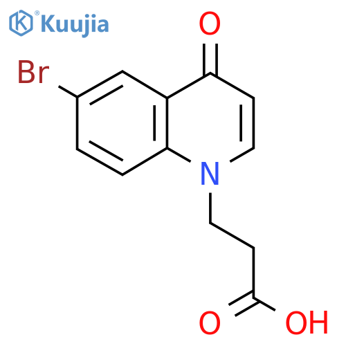 3-(6-Bromo-4-oxoquinolin-1(4H)-yl)propanoic acid structure