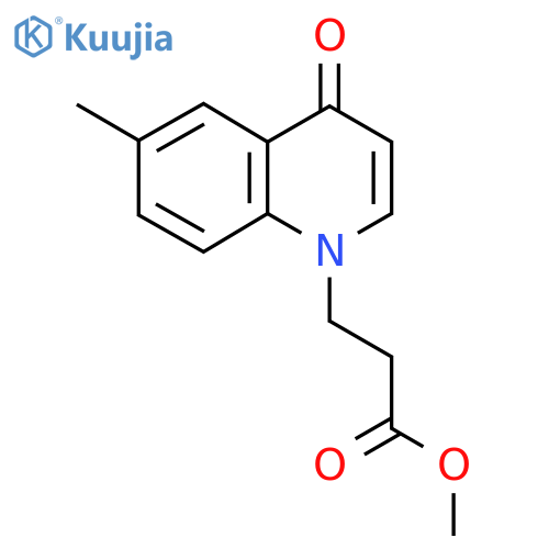 Methyl 3-(6-methyl-4-oxoquinolin-1(4H)-yl)propanoate structure