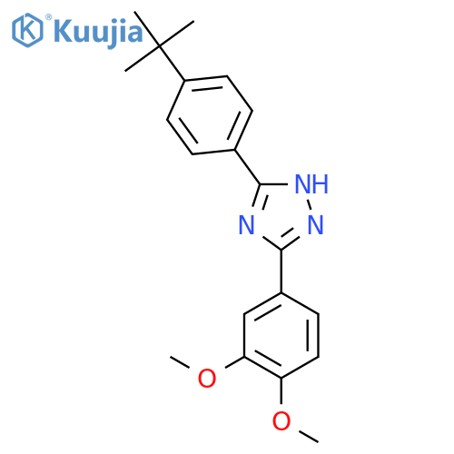 3-(4-(tert-Butyl)phenyl)-5-(3,4-dimethoxyphenyl)-1H-1,2,4-triazole structure