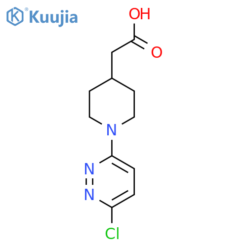 2-[1-(6-Chloropyridazin-3-yl)piperidin-4-yl]acetic acid structure