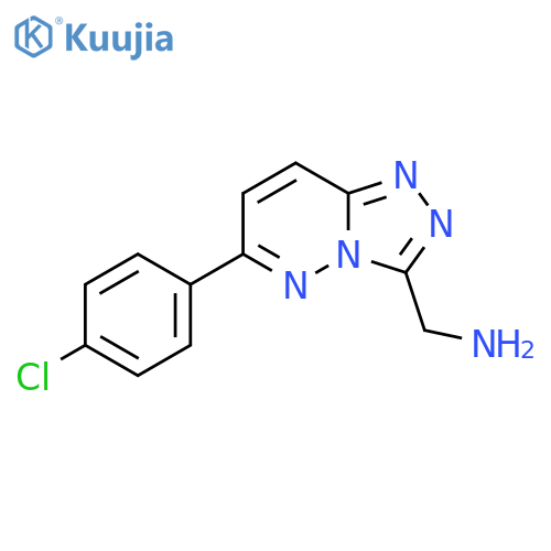 (6-(4-Chlorophenyl)-[1,2,4]triazolo[4,3-b]pyridazin-3-yl)methanamine structure