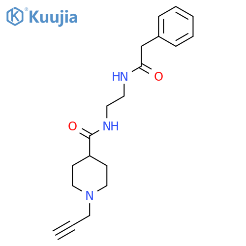 2-phenyl-N-(2-{[1-(prop-2-yn-1-yl)piperidin-4-yl]formamido}ethyl)acetamide structure