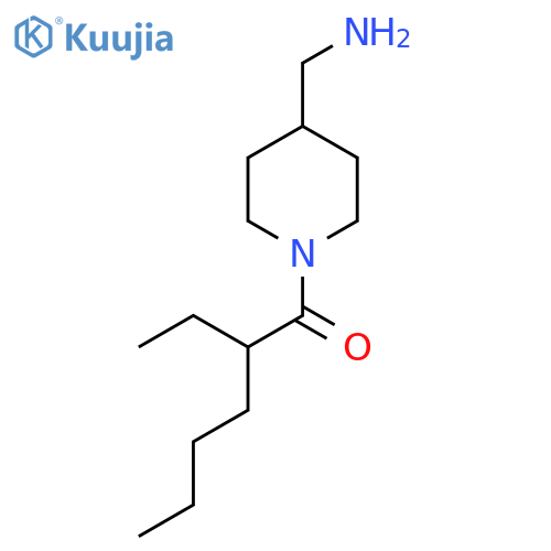 1-[4-(aminomethyl)piperidin-1-yl]-2-ethylhexan-1-one structure