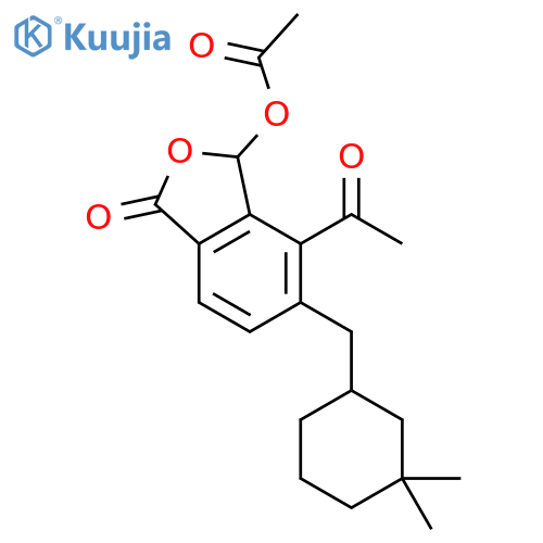 1(3H)-Isobenzofuranone,4-acetyl-3-(acetyloxy)-5-[(3,3-dimethylcyclohexyl)methyl]- (9CI) structure
