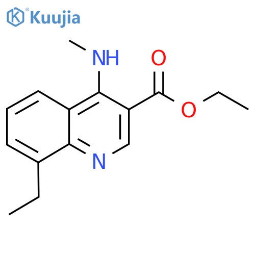 Ethyl 8-ethyl-4-(methylamino)quinoline-3-carboxylate structure