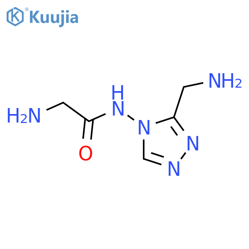 2-amino-N-3-(aminomethyl)-4H-1,2,4-triazol-4-ylacetamide structure