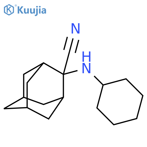 2-(Cyclohexylamino)adamantane-2-carbonitrile structure