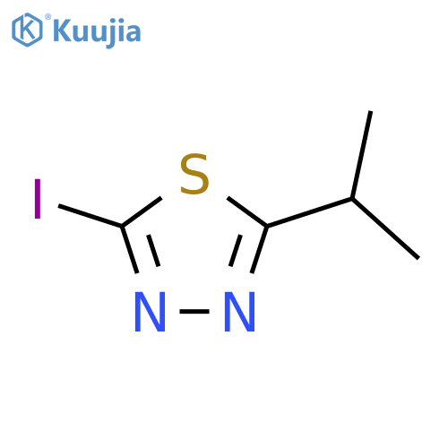 2-Iodo-5-(propan-2-yl)-1,3,4-thiadiazole structure
