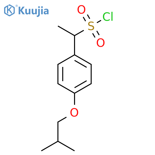 1-4-(2-methylpropoxy)phenylethane-1-sulfonyl chloride structure