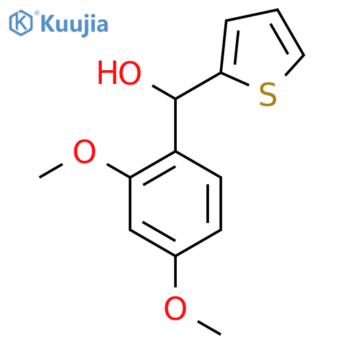 (2,4-Dimethoxyphenyl)(thiophen-2-yl)methanol structure