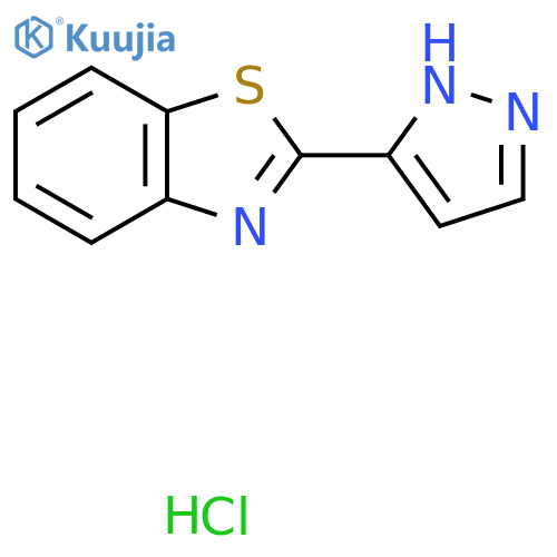 2-(1H-Pyrazol-3-Yl)-1,3-Benzothiazole Hydrochloride structure