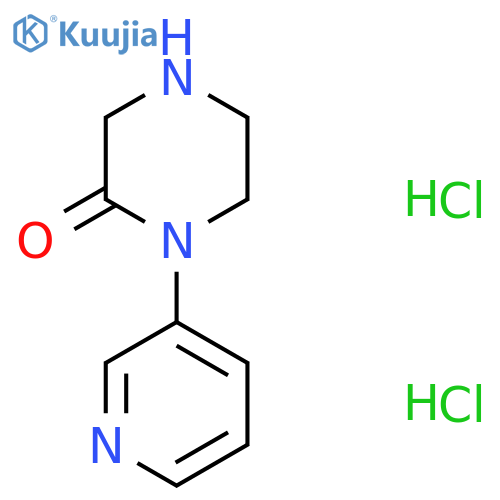1-(Pyridin-3-yl)piperazin-2-one dihydrochloride structure