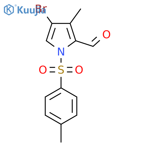 4-Bromo-3-methyl-1-tosyl-1H-pyrrole-2-carbaldehyde structure