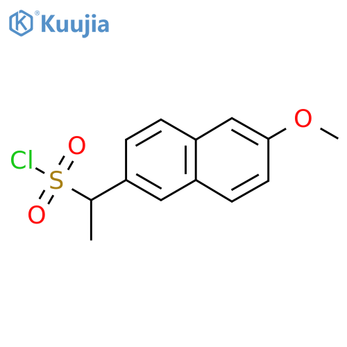1-(6-Methoxynaphthalen-2-yl)ethane-1-sulfonyl chloride structure