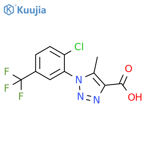 1-2-chloro-5-(trifluoromethyl)phenyl-5-methyl-1H-1,2,3-triazole-4-carboxylic acid structure