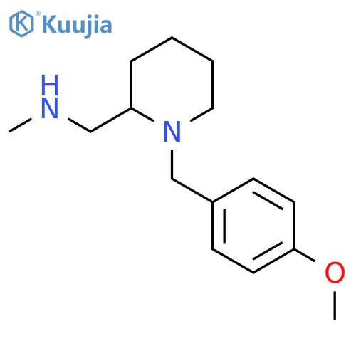 1-(4-Methoxy-benzyl)-piperidin-2-ylmethyl-methyl-amine structure
