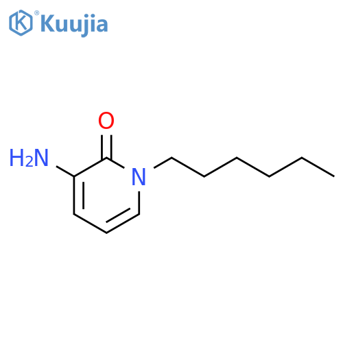 3-amino-1-hexyl-1,2-dihydropyridin-2-one structure