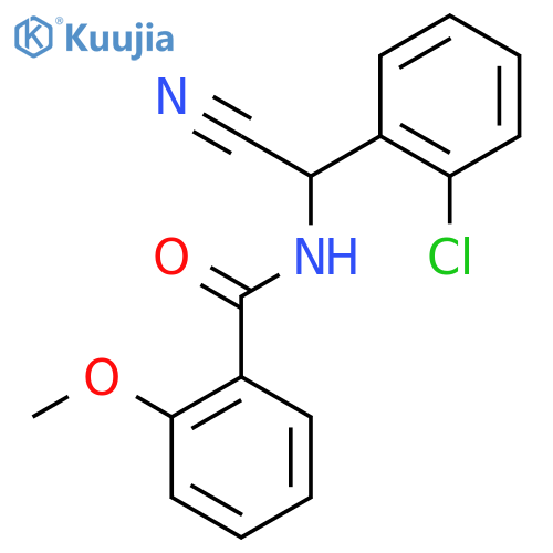 N-[(2-chlorophenyl)(cyano)methyl]-2-methoxybenzamide structure