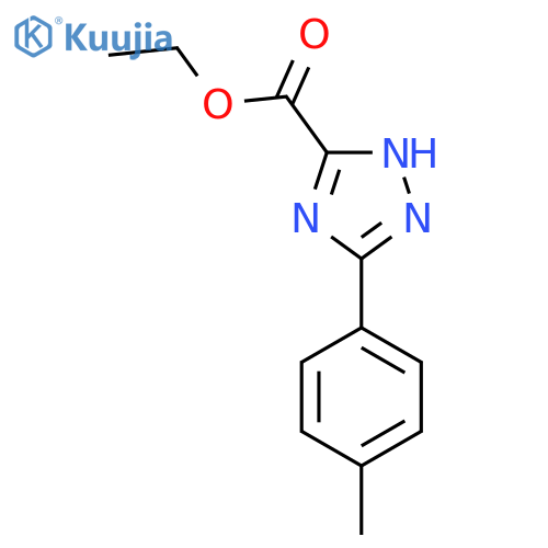 1H-1,2,4-Triazole-5-carboxylic acid, 3-(4-methylphenyl)-, ethyl ester structure