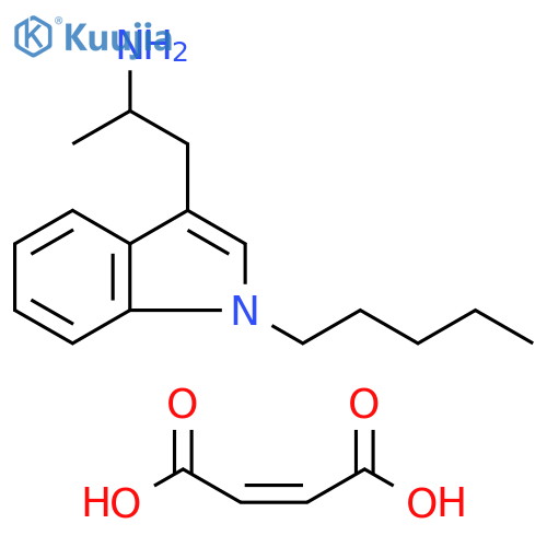 α-Methyl-1-pentyl-1H-indole-3-ethanamine (2Z)-2-Butenedioate structure