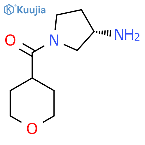 (S)-(3-Aminopyrrolidin-1-yl)(tetrahydro-2H-pyran-4-yl)methanone structure
