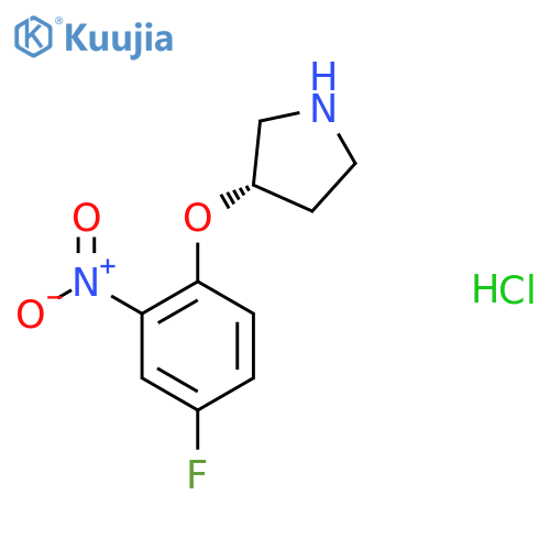 (S)-3-(4-Fluoro-2-nitrophenoxy)pyrrolidine hydrochloride structure