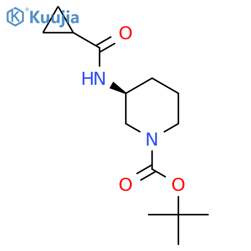 (S)-Tert-Butyl 3-cyclopropaneamidopiperidine-1-carboxylate structure