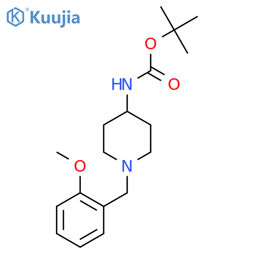 Tert-Butyl 1-(2-methoxybenzyl)piperidin-4-ylcarbamate structure