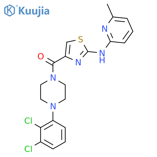 N-{4-4-(2,3-dichlorophenyl)piperazine-1-carbonyl-1,3-thiazol-2-yl}-6-methylpyridin-2-amine structure