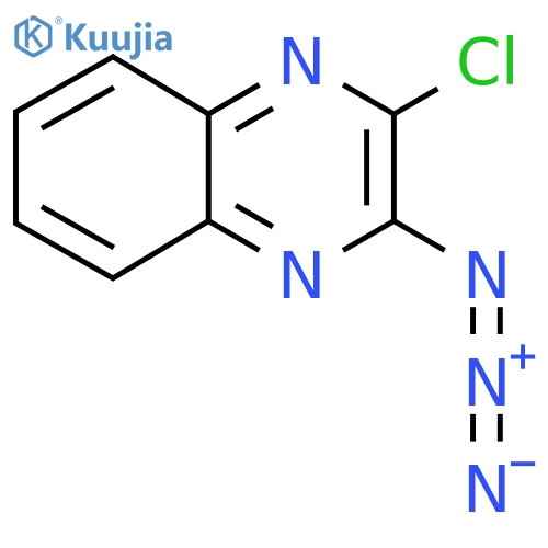 2-Azido-3-chloroquinoxaline structure