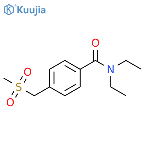 N,N-Diethyl-4-(methanesulfonylmethyl)benzamide structure