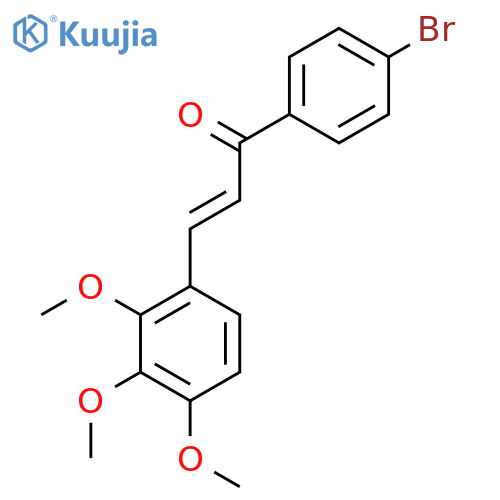 (2E)-1-(4-Bromophenyl)-3-(2,3,4-trimethoxyphenyl)prop-2-en-1-one structure
