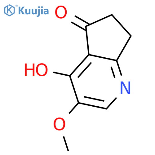6,7-dihydro-4-hydroxy-3-methoxy-5H-cyclopenta[b]pyridin-5-one structure