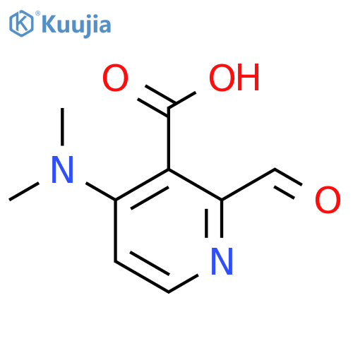 4-(dimethylamino)-2-formylpyridine-3-carboxylic acid structure