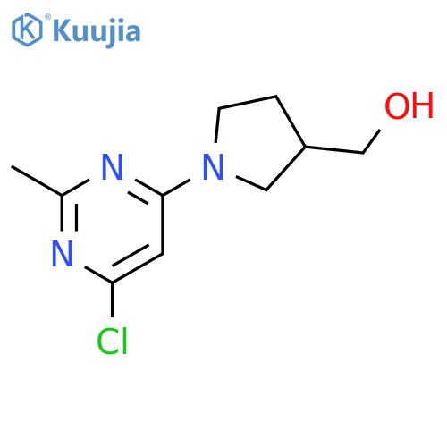 [1-(6-chloro-2-methylpyrimidin-4-yl)pyrrolidin-3-yl]methanol structure