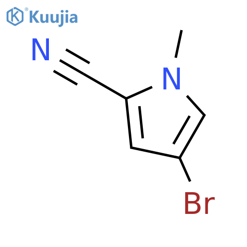 4-bromo-1-methyl-1H-Pyrrole-2-carbonitrile structure