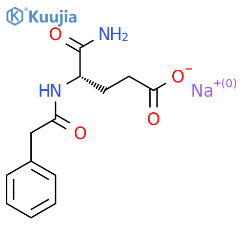 Sodium (S)-5-amino-5-oxo-4-(2-phenylacetamido)pentanoate structure