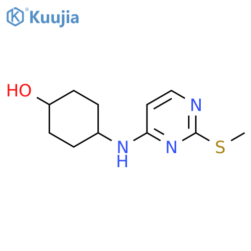 4-(2-Methylsulfanyl-pyrimidin-4-ylamino)-cyclohexanol structure