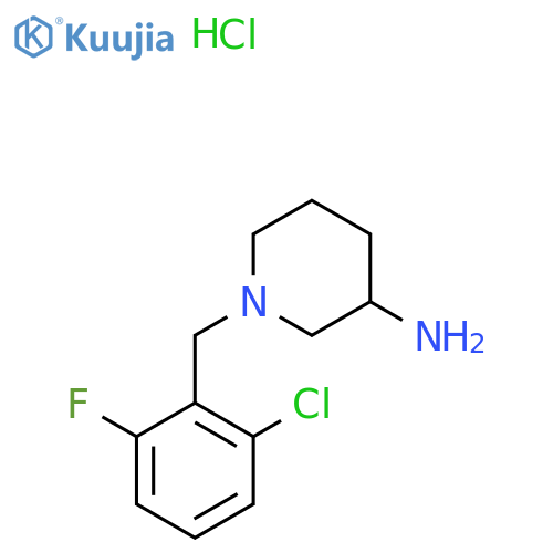 1-(2-Chloro-6-fluoro-benzyl)-piperidin-3-ylamine hydrochloride structure