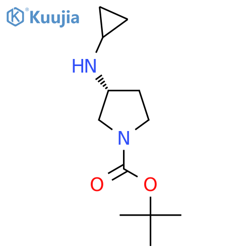 (R)-tert-Butyl 3-(cyclopropylamino)pyrrolidine-1-carboxylate structure