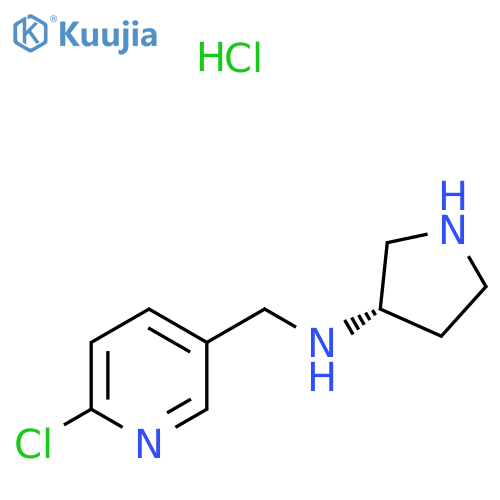 (6-Chloro-pyridin-3-ylmethyl)-(S)-pyrrolidin-3-yl-amine hydrochloride structure