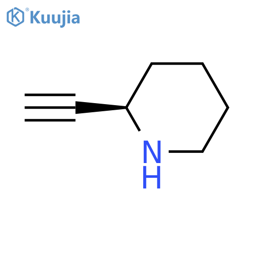Piperidine, 2-ethynyl-, (R)- structure