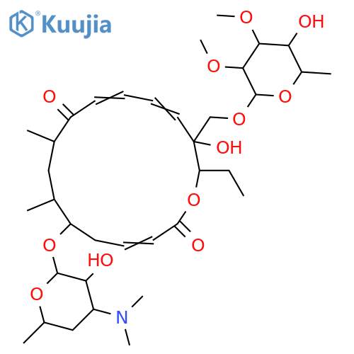 Oxacyclohexadeca-3,11,13-triene-2,10-dione,15-[[(6-deoxy-2,3-di-O-methyl-b-D-allopyranosyl)oxy]methyl]-16-ethyl-15-hydroxy-7,9-dimethyl-6-[[3,4,6-trideoxy-3-(dimethylamino)-b-D-xylo-hexopyranosyl]oxy]-,(3E,6R,7S,9R,11E,13E,15S,16R)- (9CI) structure