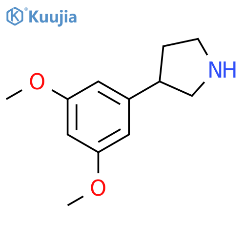 3-(3,5-dimethoxyphenyl)pyrrolidine structure