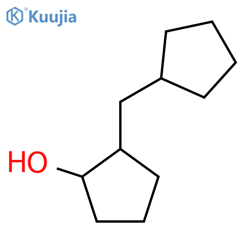 2-(Cyclopentylmethyl)cyclopentan-1-ol structure