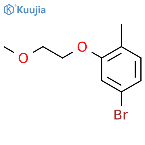 4-Bromo-2-(2-methoxyethoxy)toluene structure