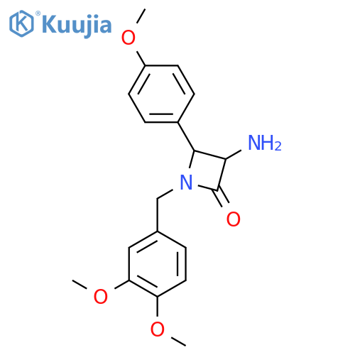 3-Amino-1-(3,4-dimethoxybenzyl)-4-(4-methoxyphenyl)azetidin-2-one structure