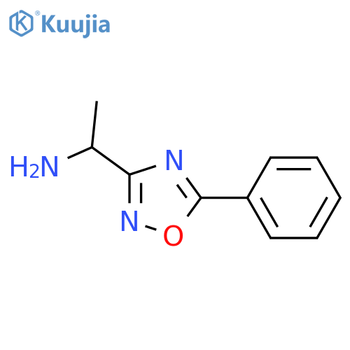 1-(5-phenyl-1,2,4-oxadiazol-3-yl)ethan-1-amine structure