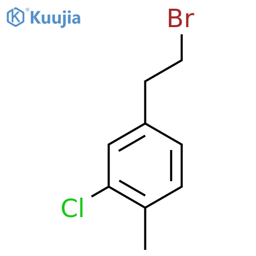 4-(2-bromoethyl)-2-chloro-1-methylbenzene structure